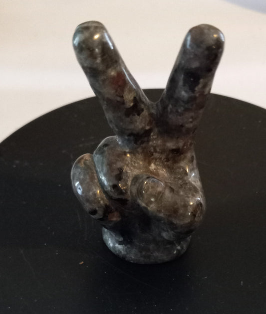 Yooperlite peace hand