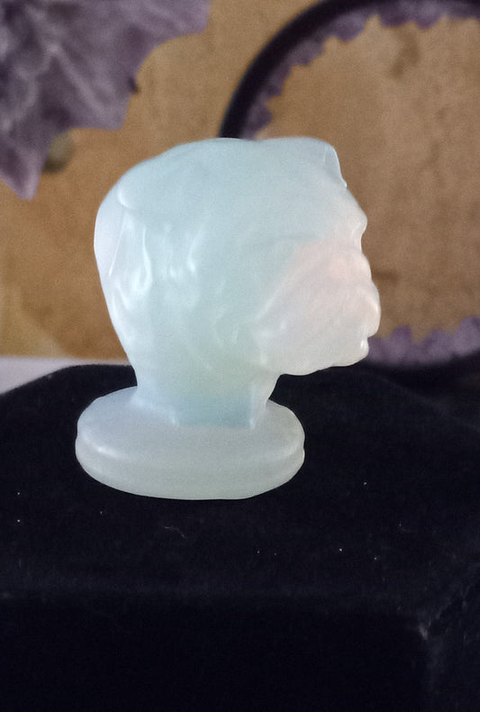 Opalite Bulldog carving