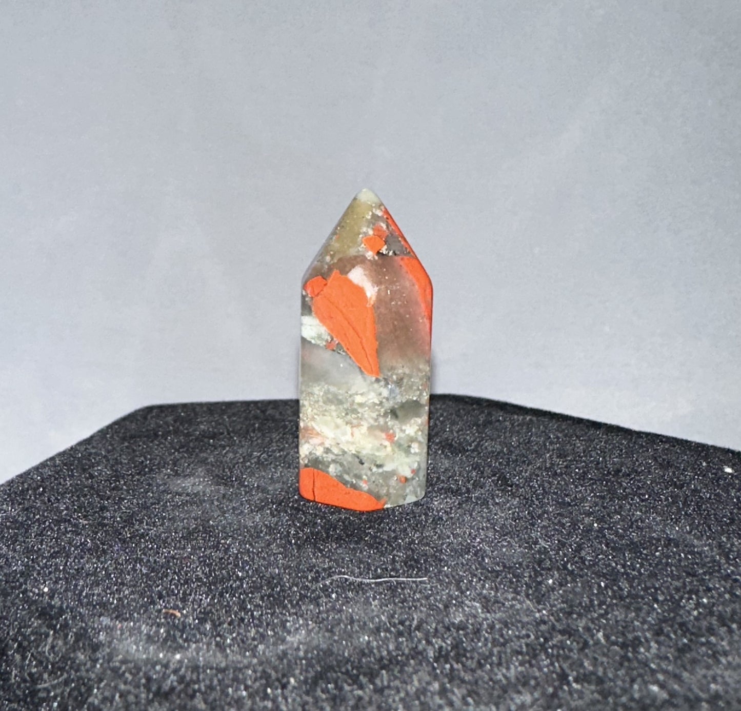 African Bloodstone Jasper obelisk