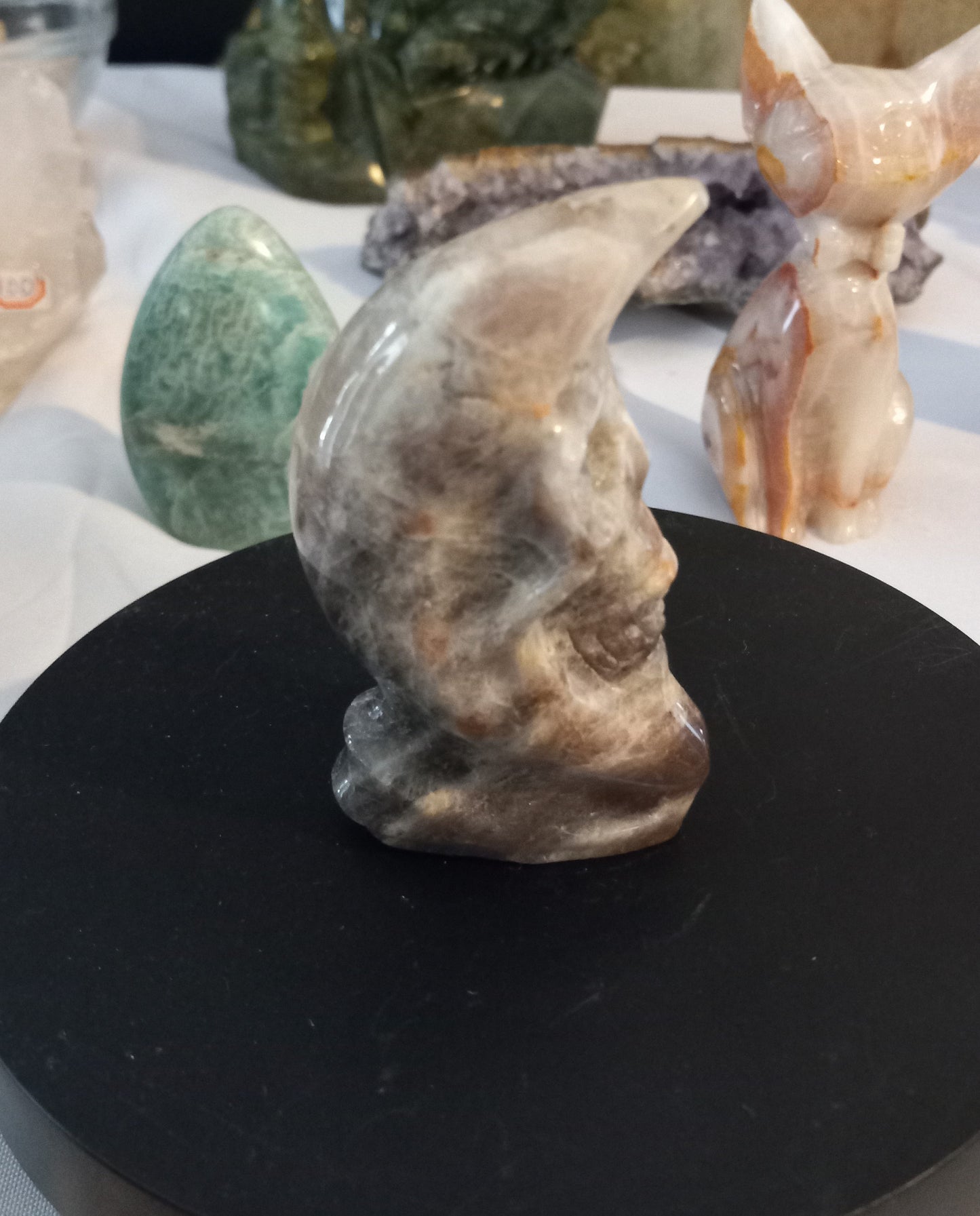Moonstone moon skull