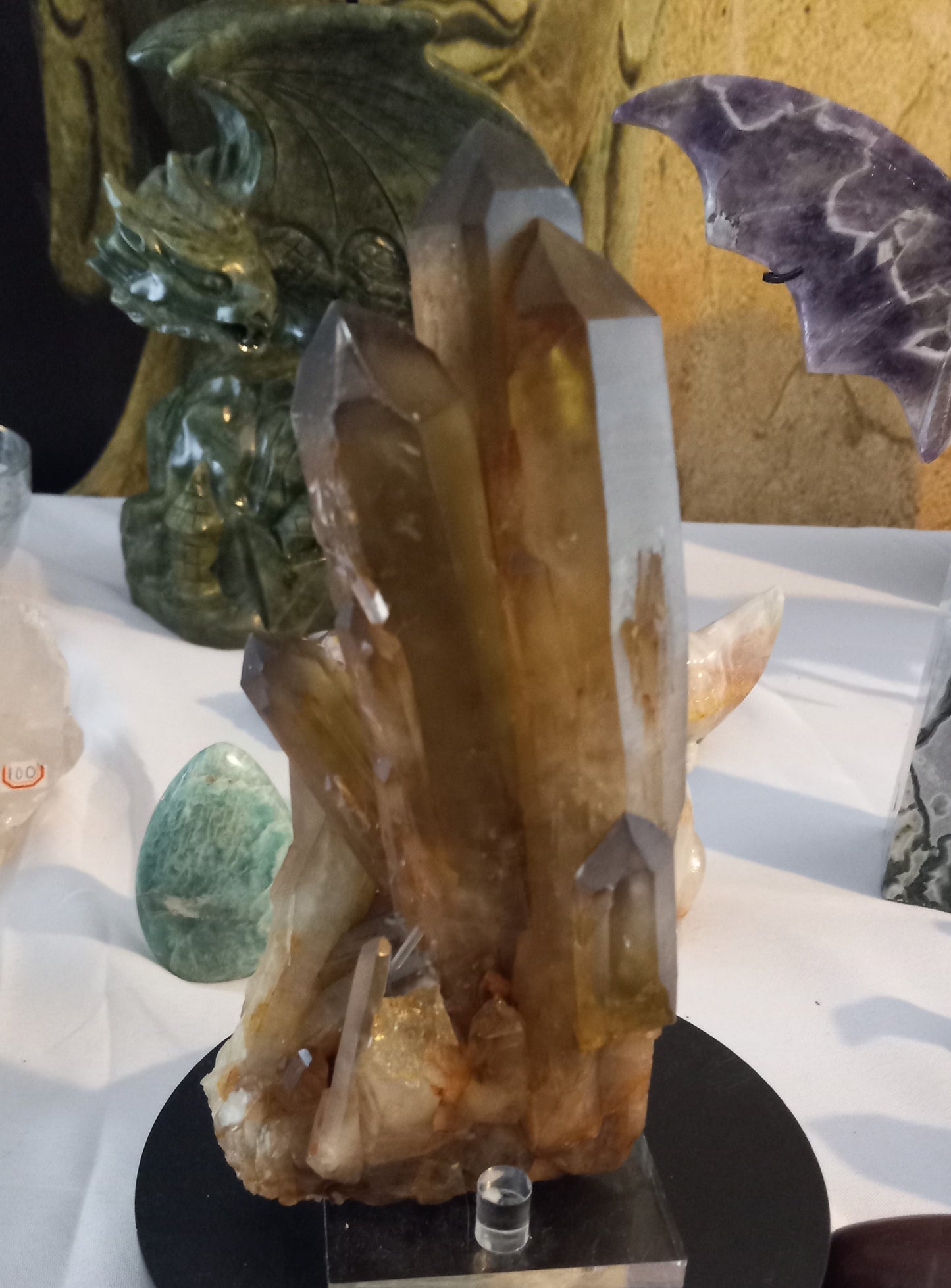 Smokey Citrine Quartz Cluster