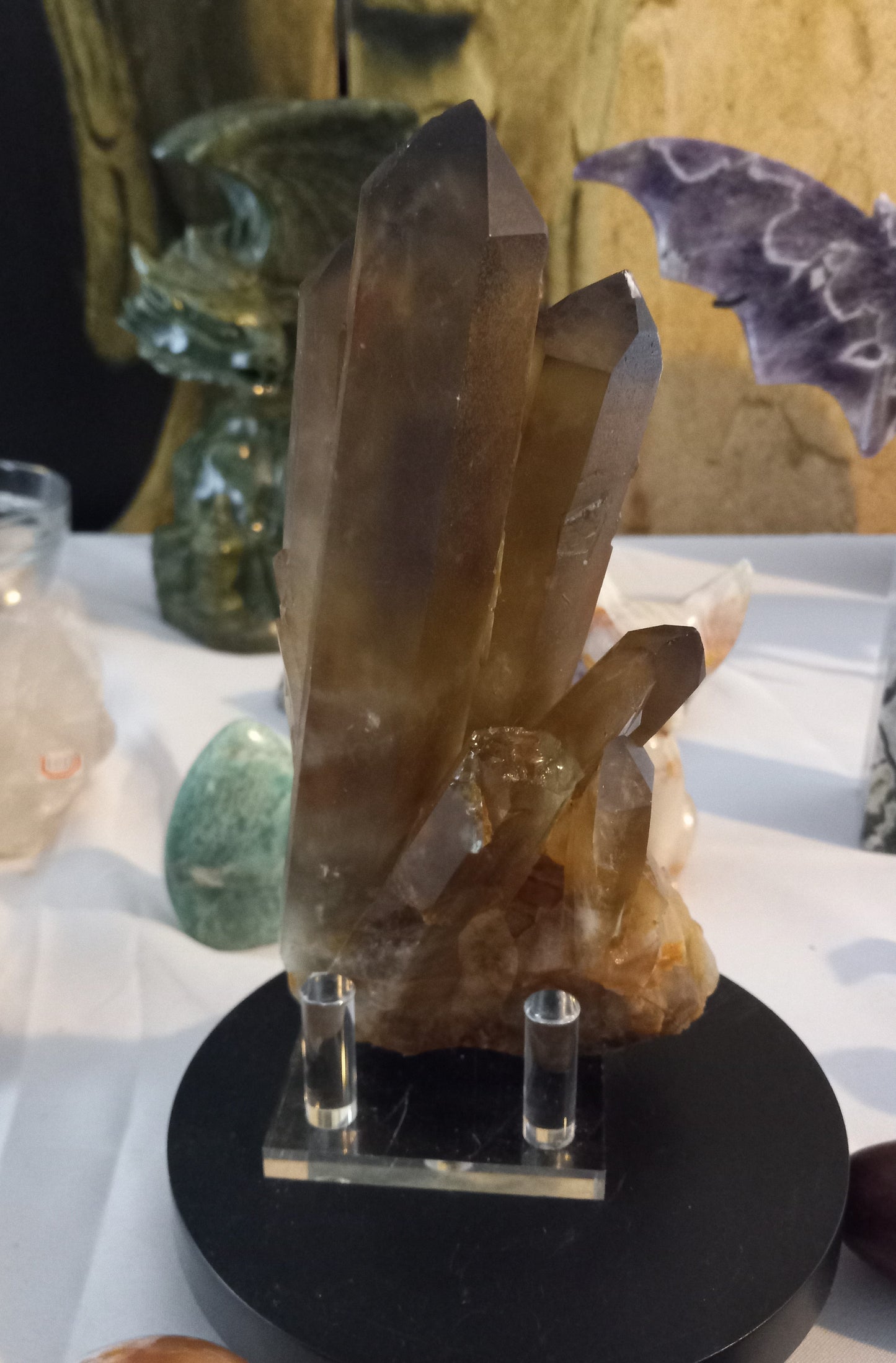 Smokey Citrine Quartz Cluster